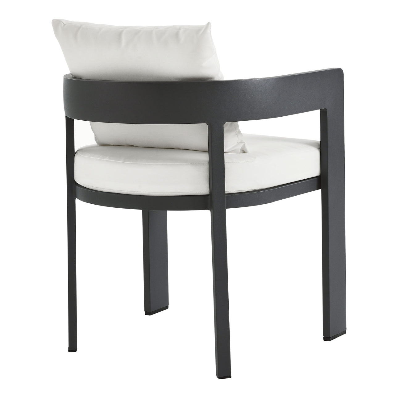 Tahlor Alfresco Dining Chair, Gray & White