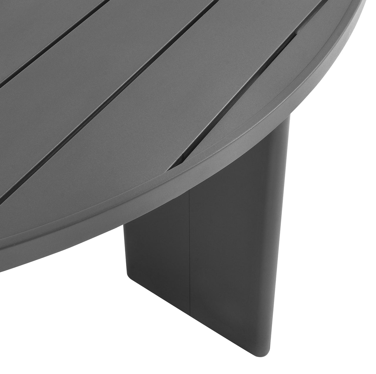 Tahlor Round Alfresco Dining Table, Gray