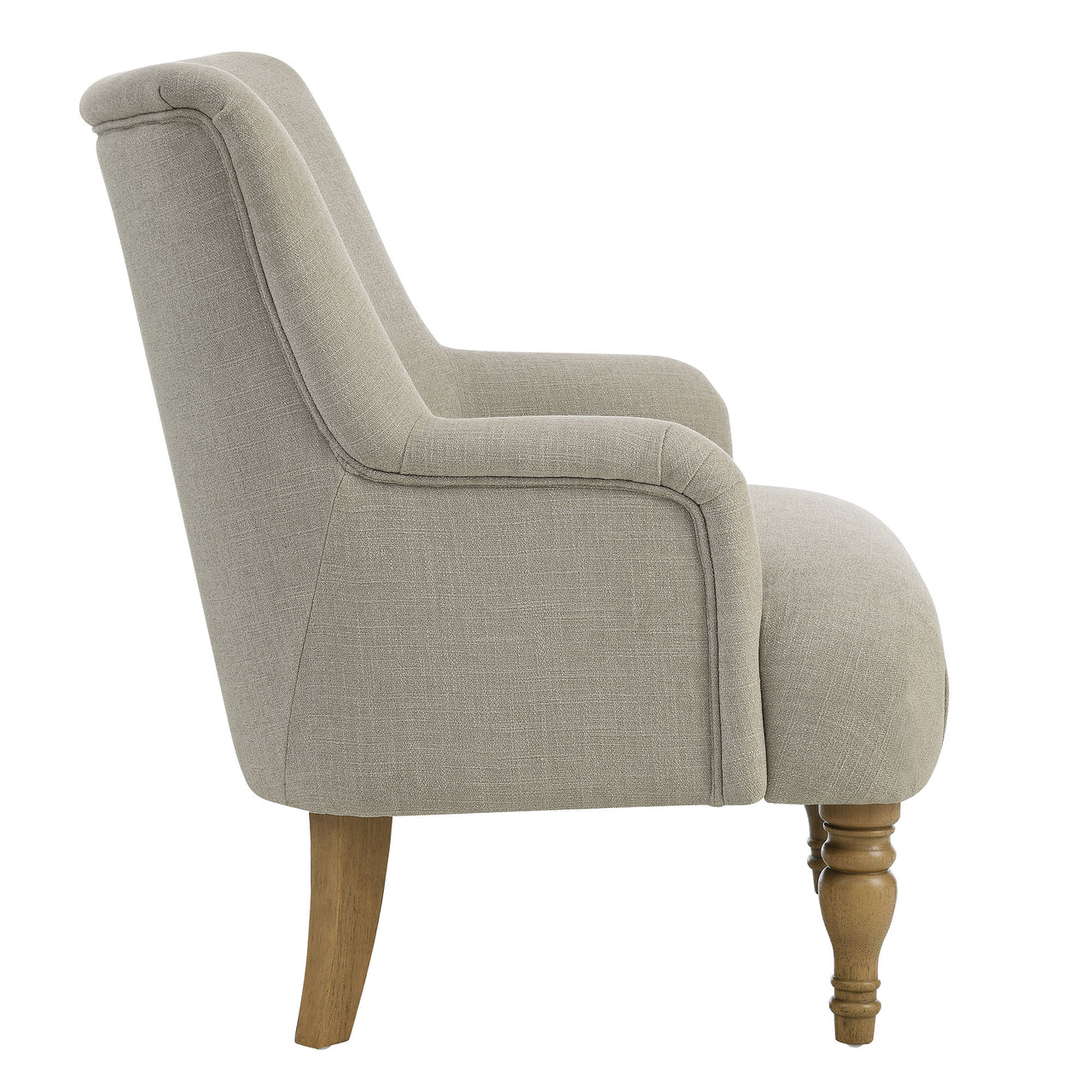Regalia Fabric Accent Chair, Linen