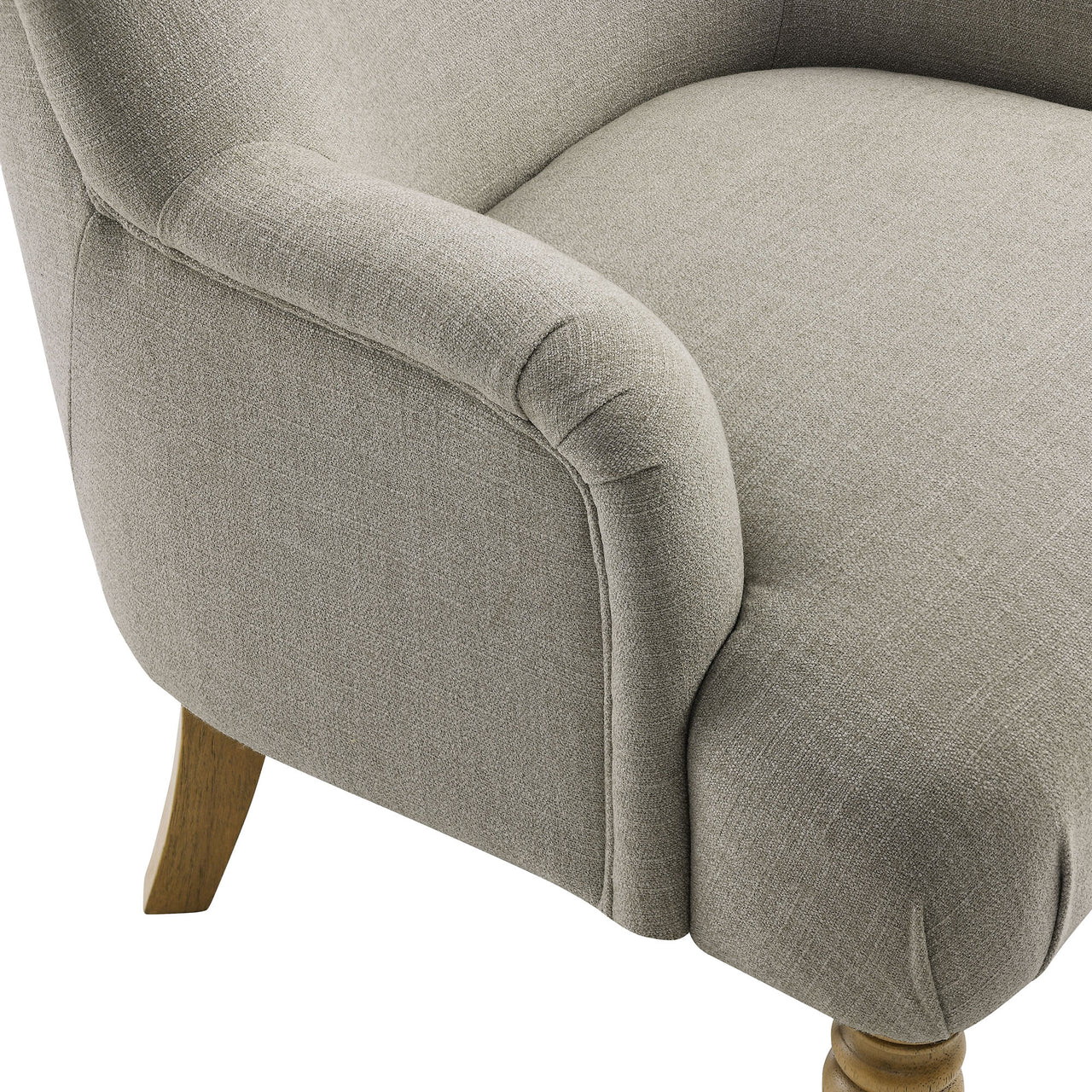 Regalia Fabric Accent Chair, Linen
