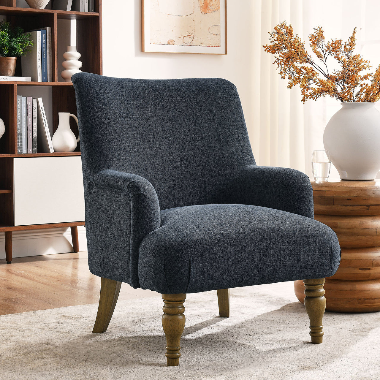 Regalia Fabric Accent Chair, Slate