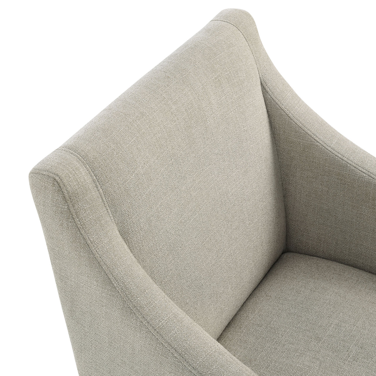 Alessandro Fabric Dining Chair, Linen & Natural Wood