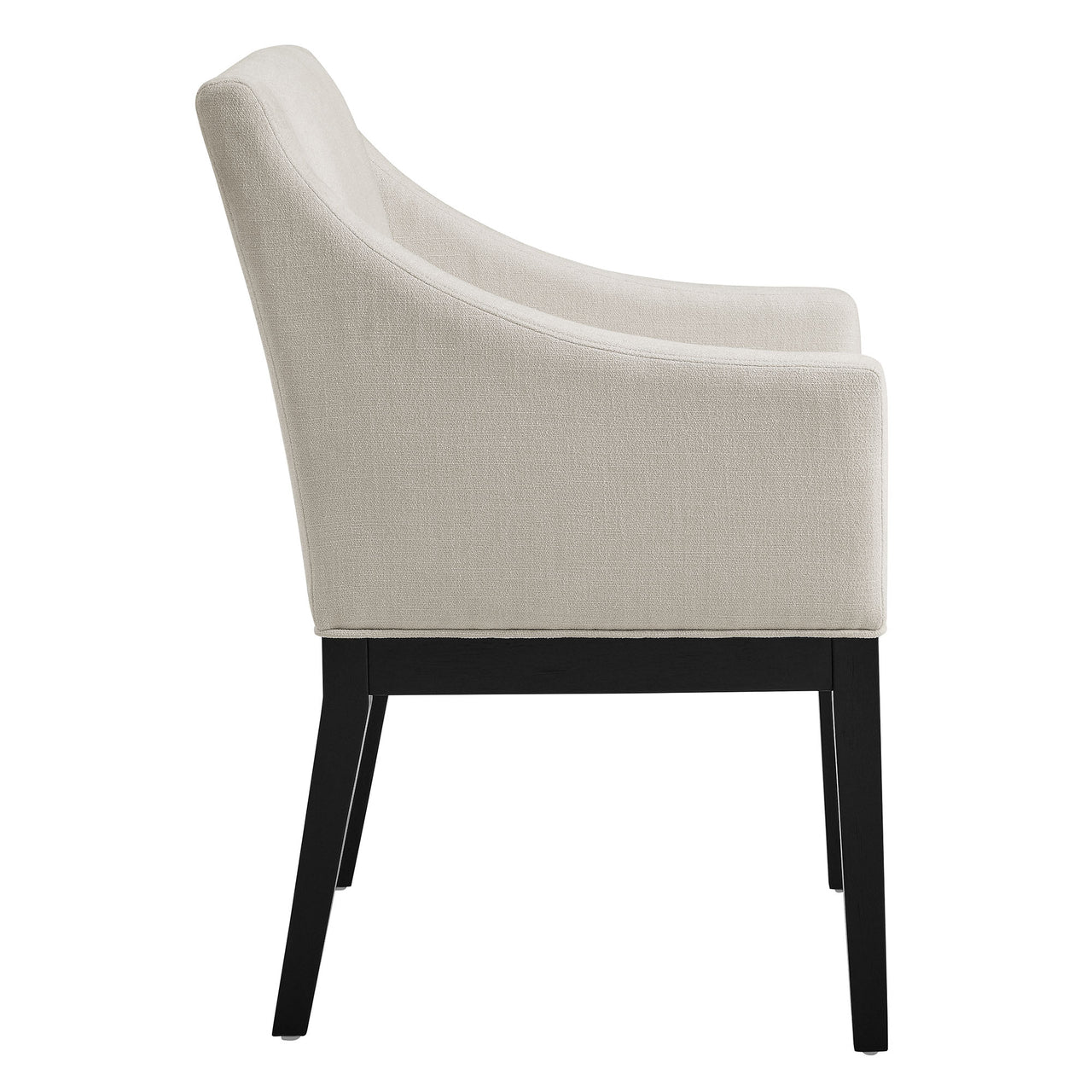 Alessandro Fabric Dining Chair, Sand & Black