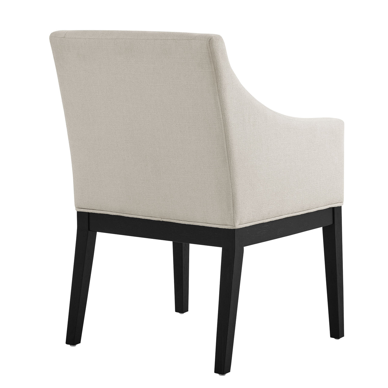 Alessandro Fabric Dining Chair, Sand & Black