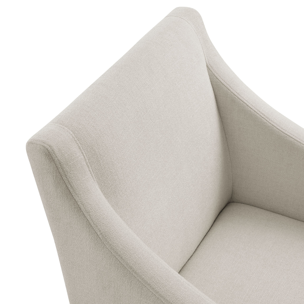 Alessandro Fabric Dining Chair, Sand & Black