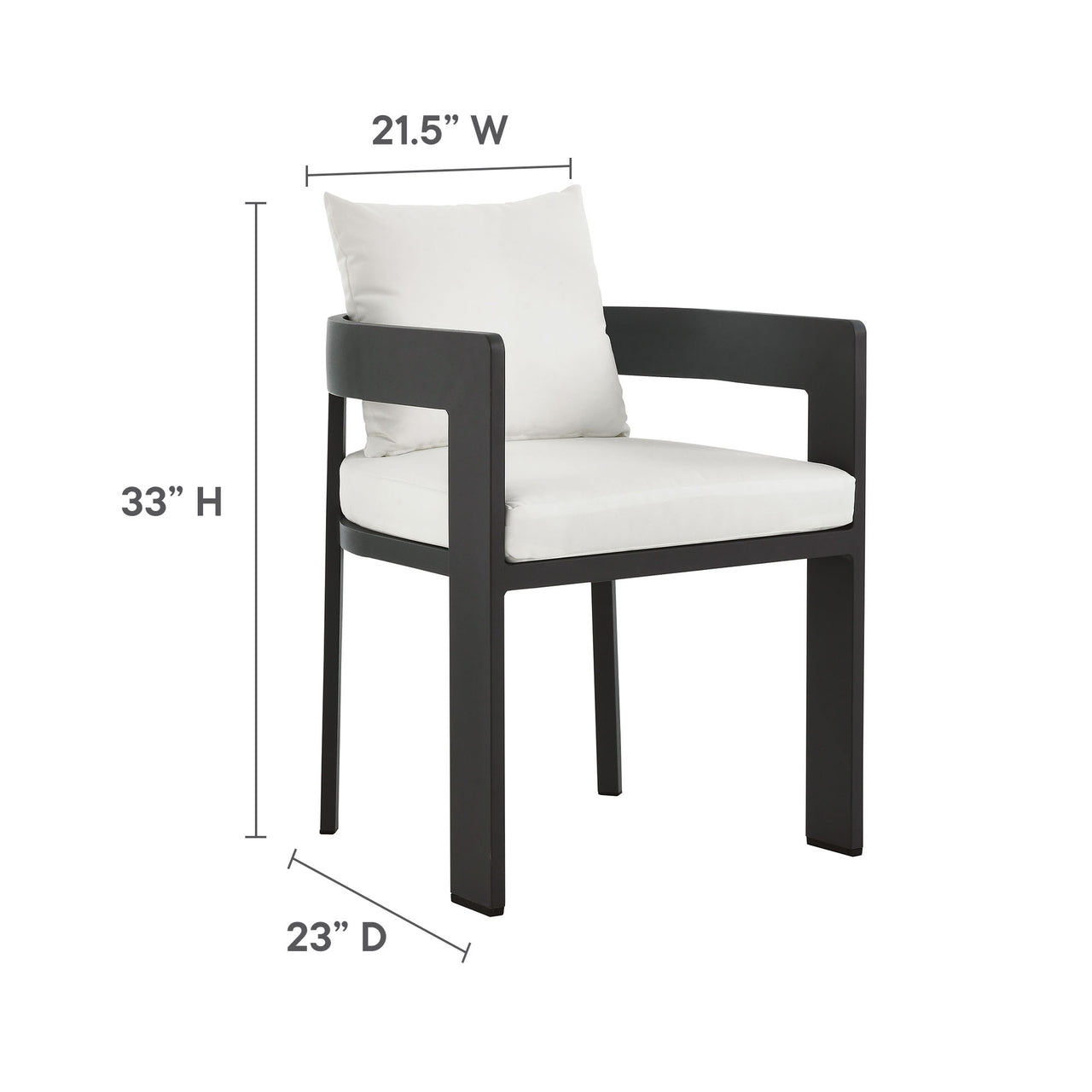 Tahlor 9-Piece Alfresco Dining Set, Gray & White