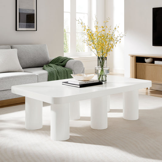 Laventh Coffee Table, White