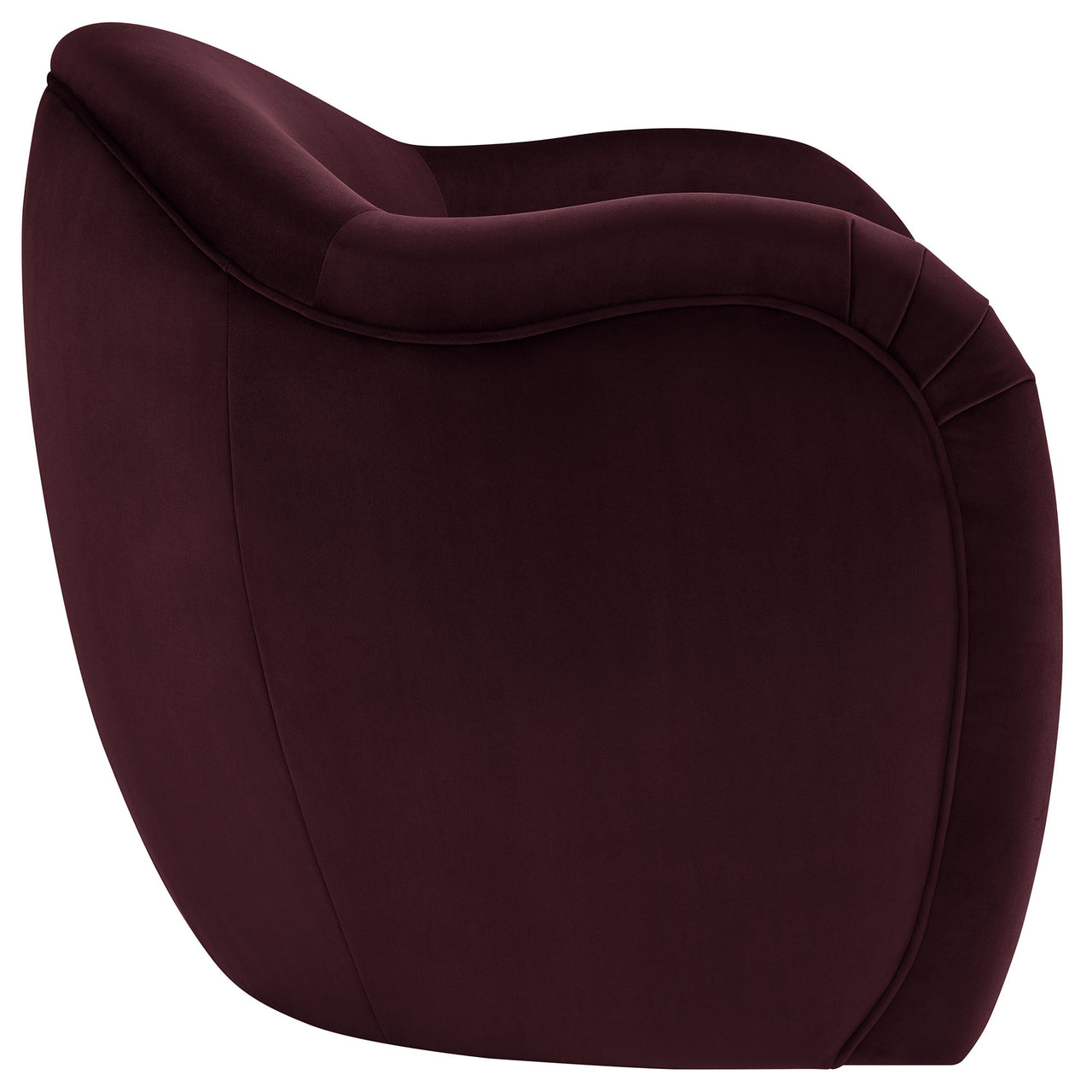 Roux Velvet Accent Chair, Wine