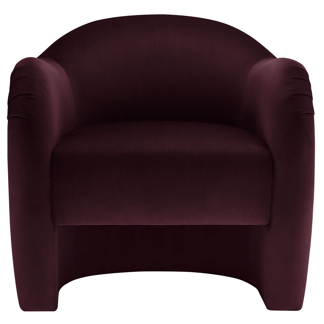Roux Velvet Accent Chair, Wine