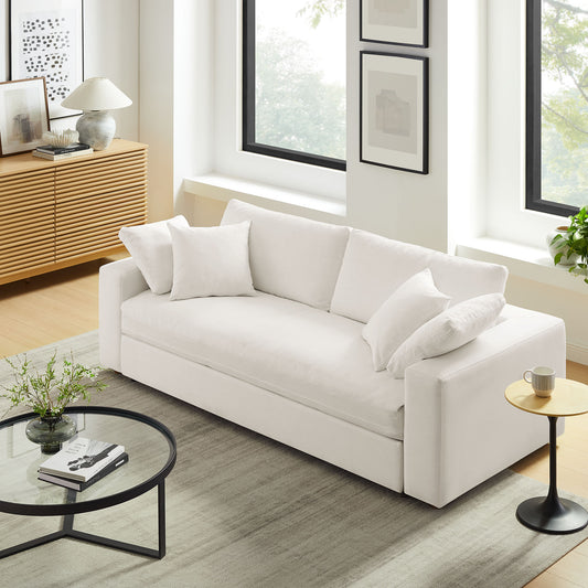 Angelic Cloudblend Sleeper Sofa, Pure White