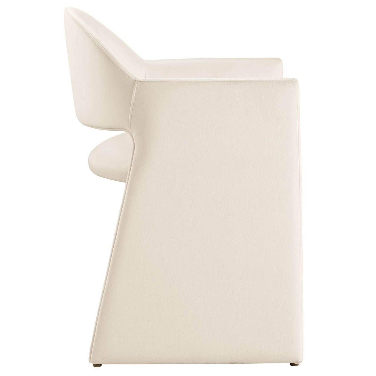 Heirachy Velvet Dining Armchair, Chalk