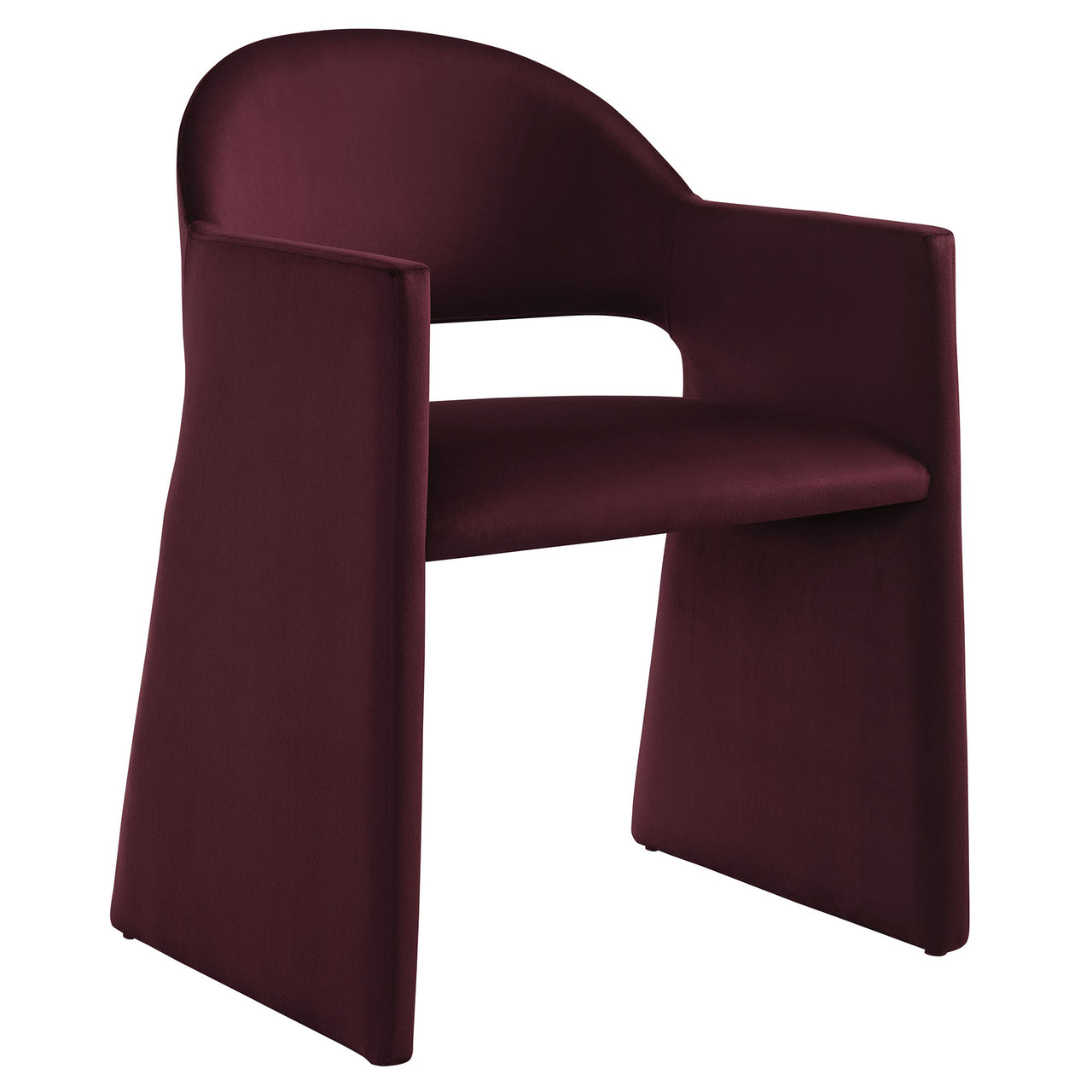Heirachy Velvet Dining Armchair, Wine