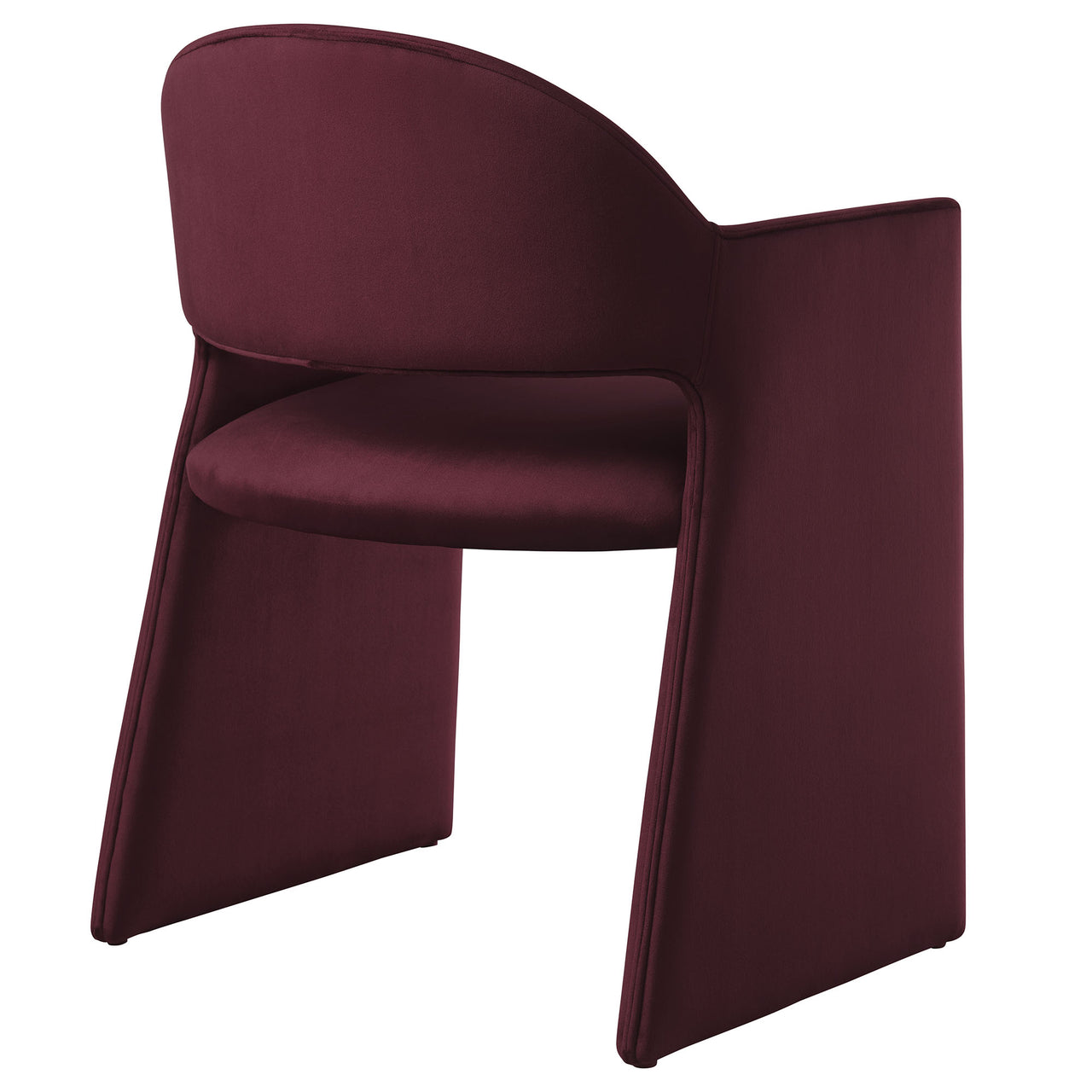 Heirachy Velvet Dining Armchair, Wine