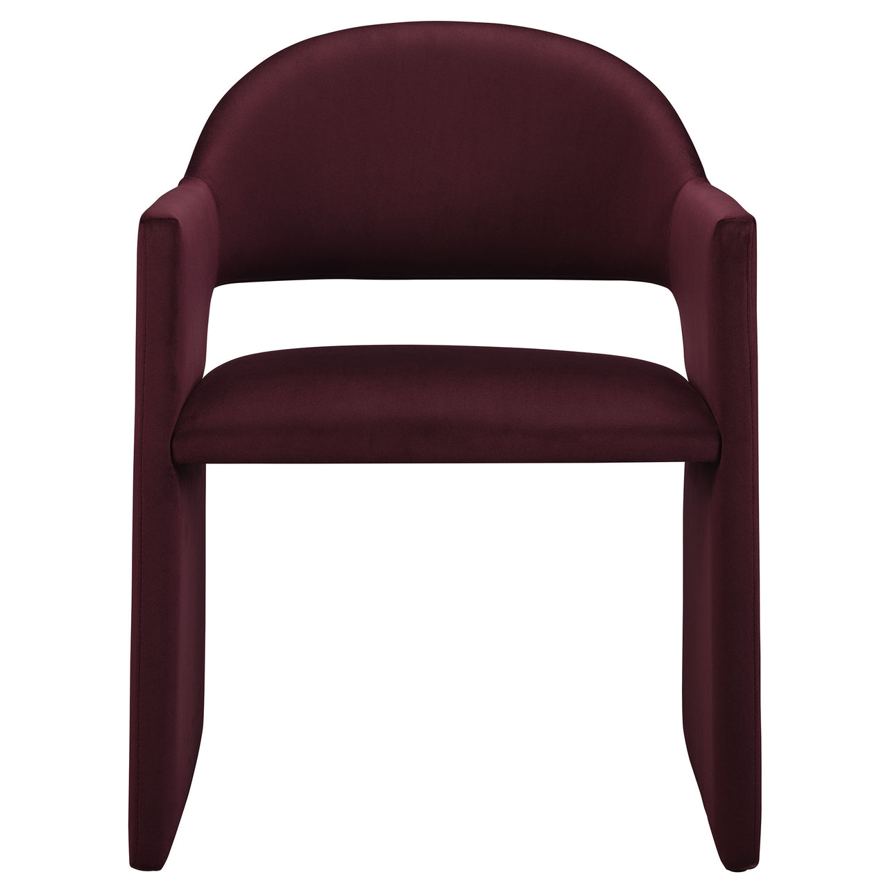 Heirachy Velvet Dining Armchair, Wine