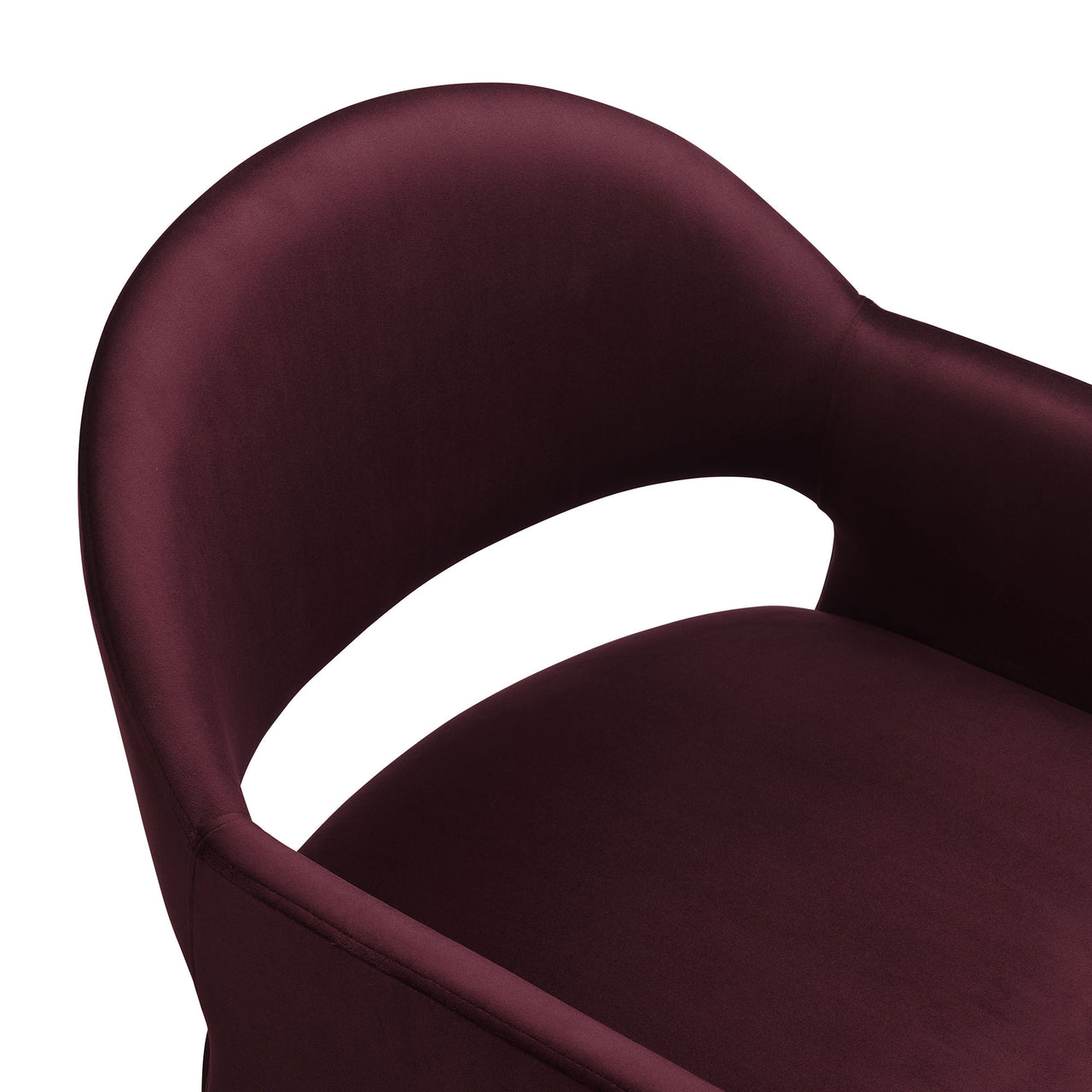 Heirachy Velvet Dining Armchair, Wine