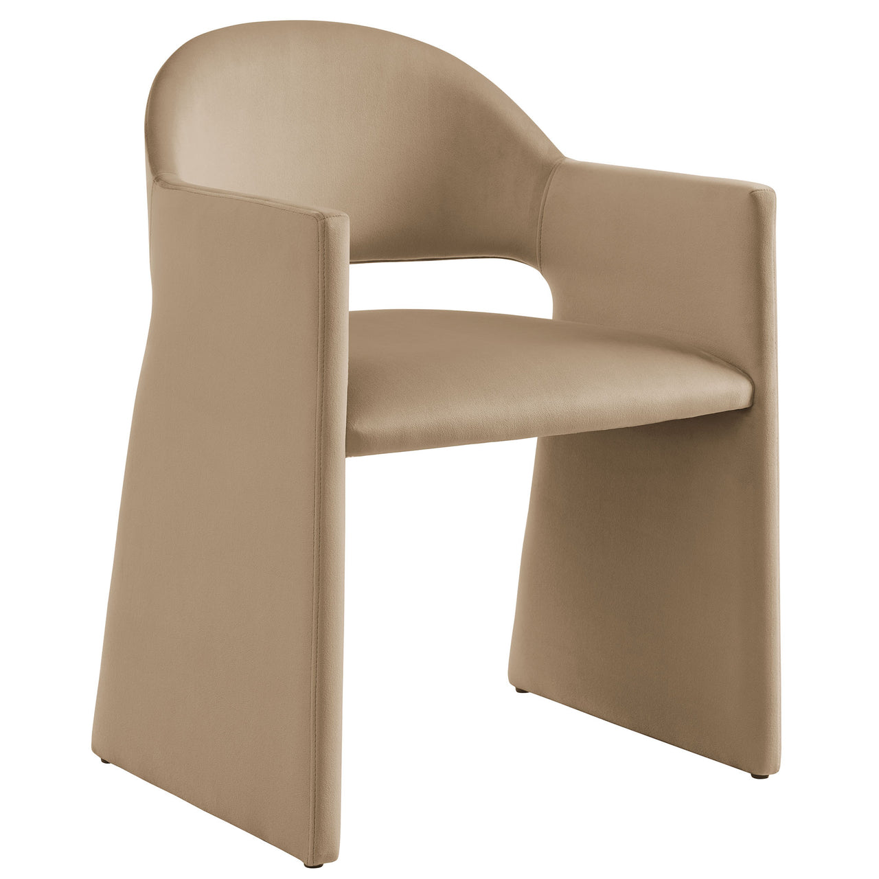 Heirachy Velvet Dining Armchair, Taupe