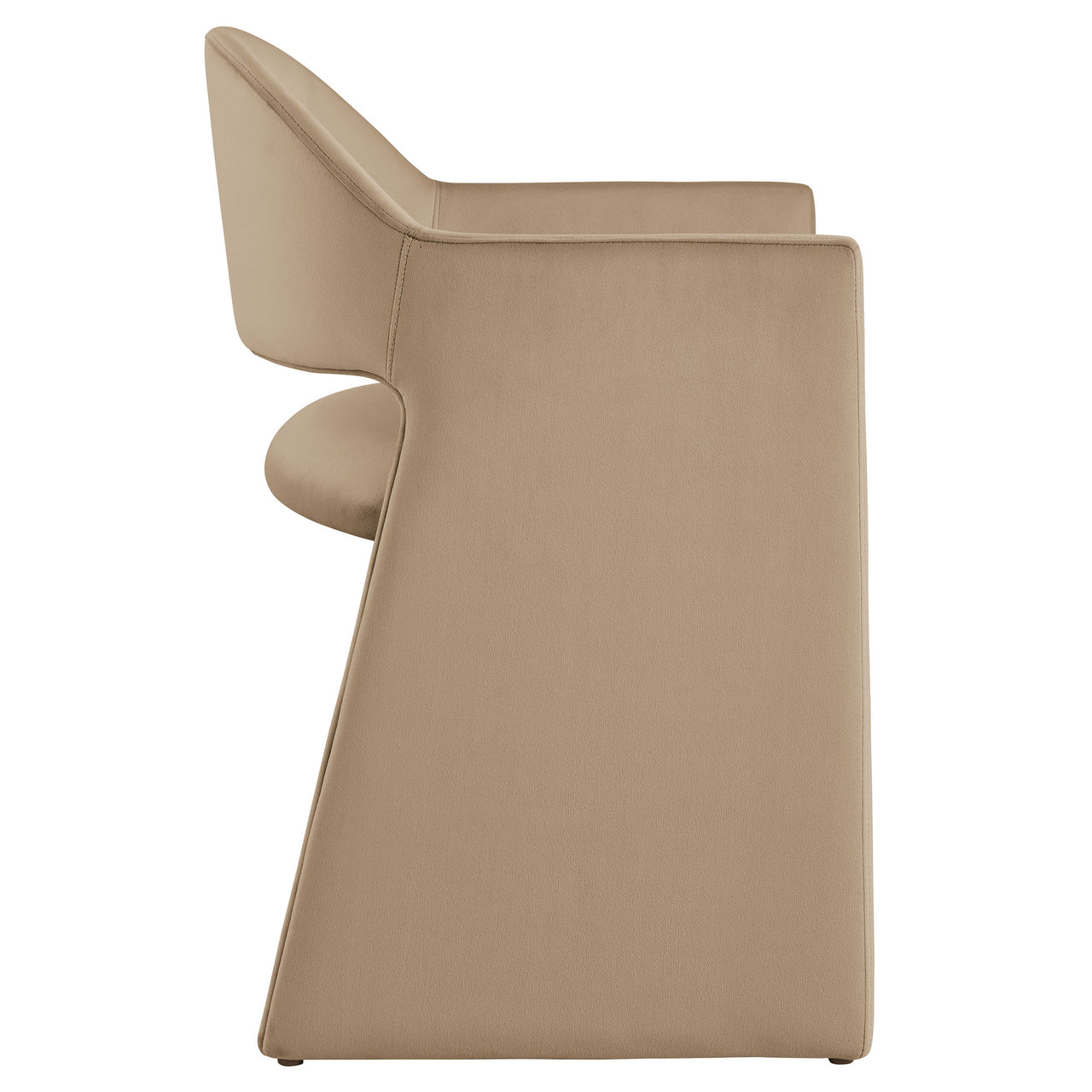 Heirachy Velvet Dining Armchair, Taupe