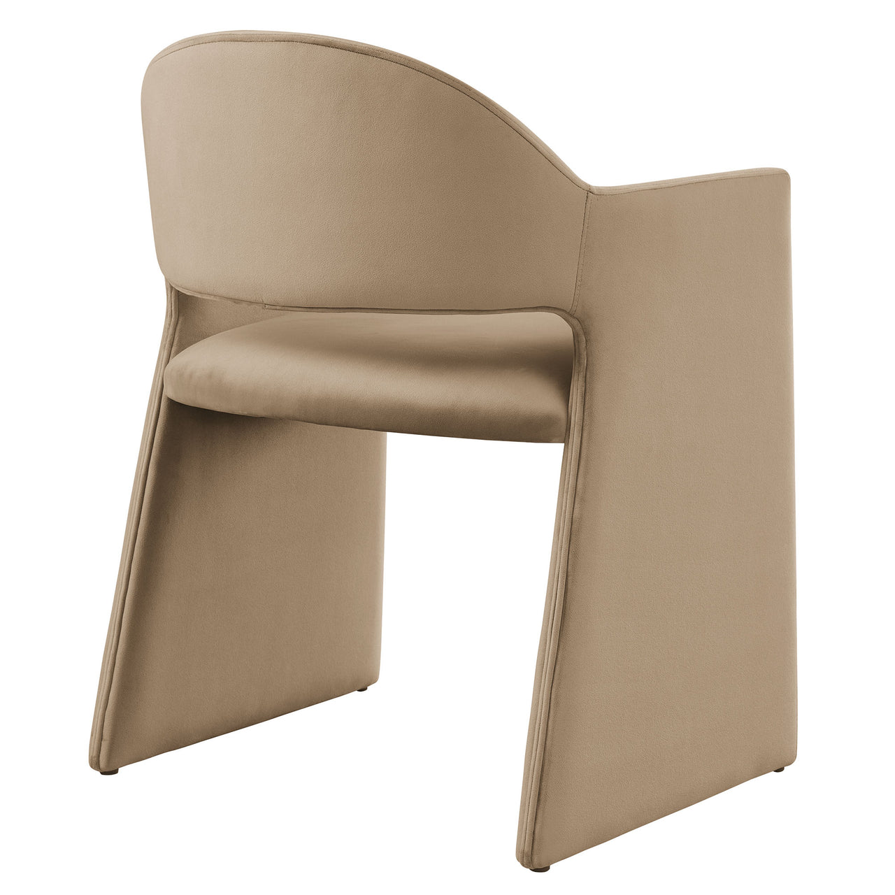 Heirachy Velvet Dining Armchair, Taupe