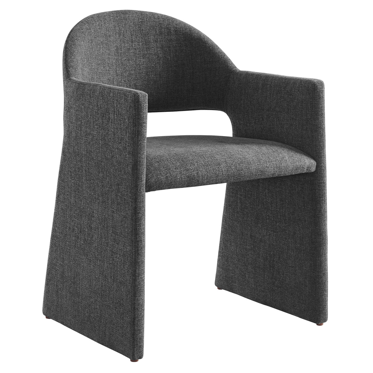 Heirachy Fabric Dining Armchair, Charcoal