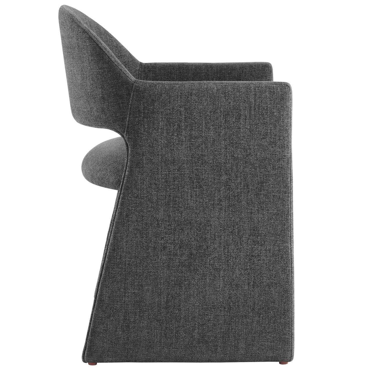 Heirachy Fabric Dining Armchair, Charcoal
