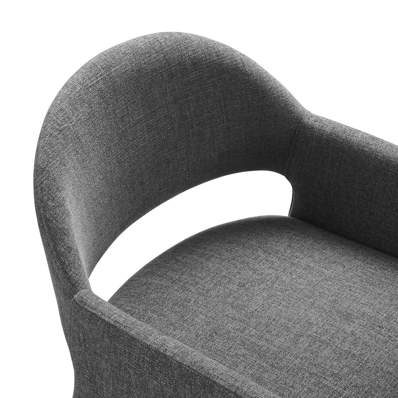 Heirachy Fabric Dining Armchair, Charcoal