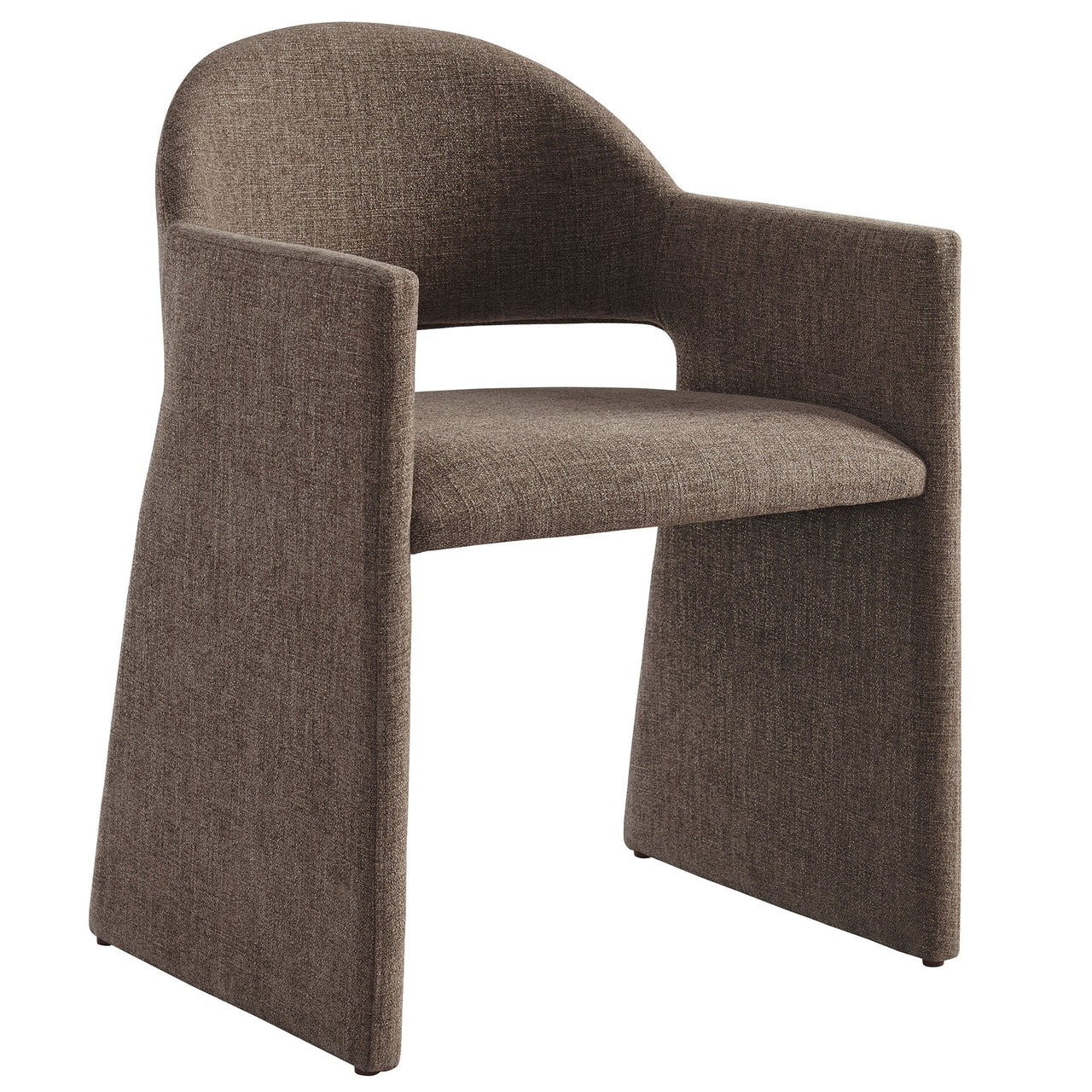 Heirachy Fabric Dining Armchair, Mocha