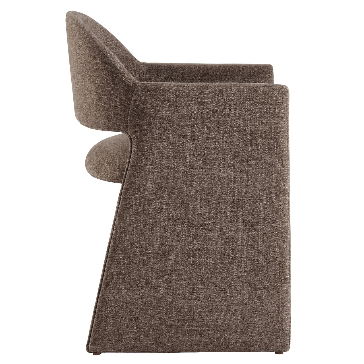 Heirachy Fabric Dining Armchair, Mocha