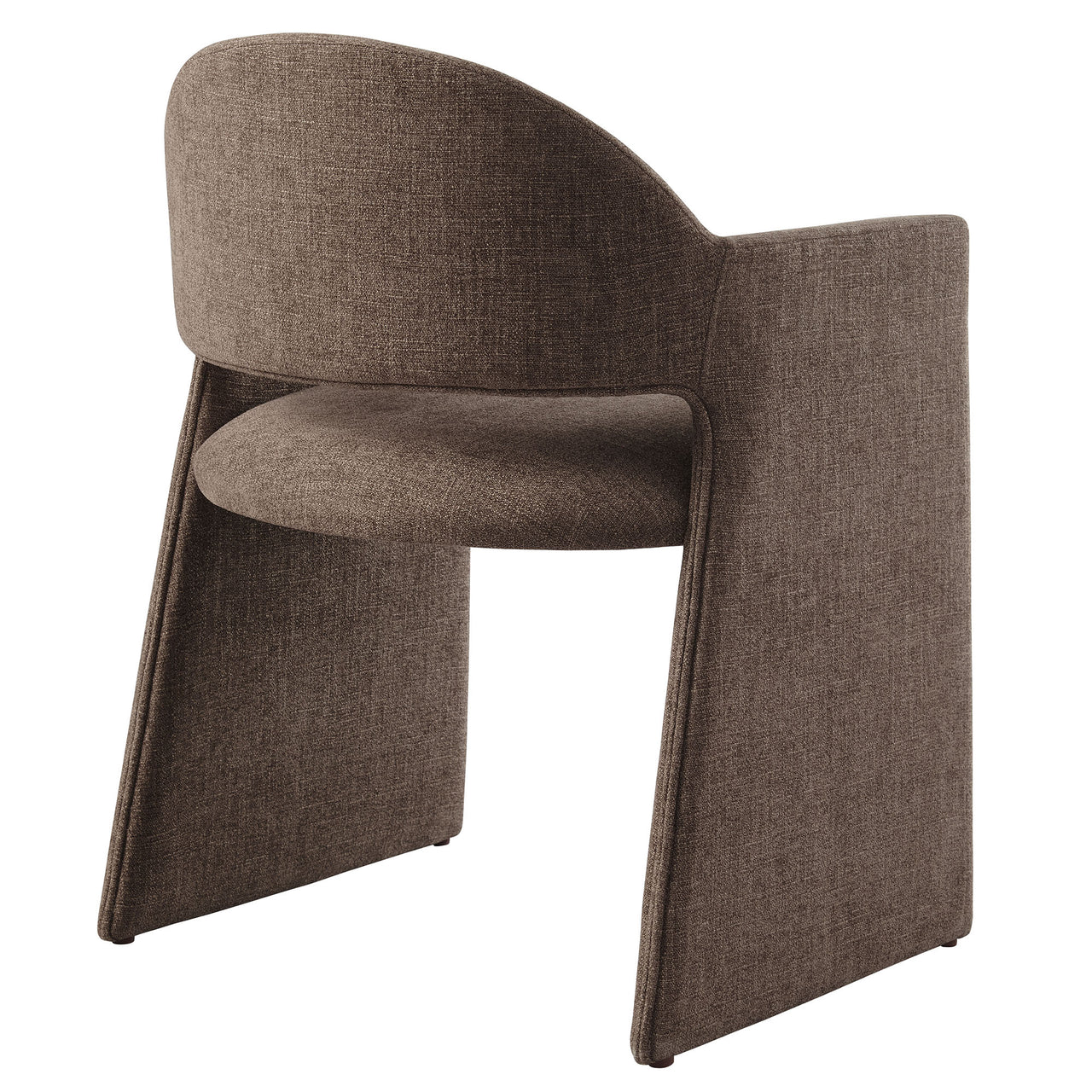 Heirachy Fabric Dining Armchair, Mocha