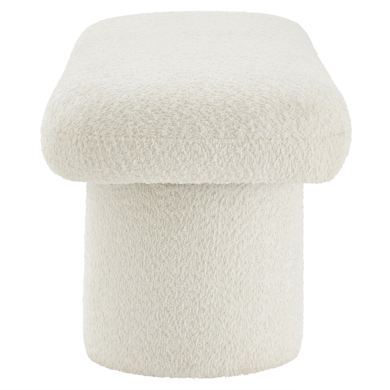 Fission Chenille Bench, Cream