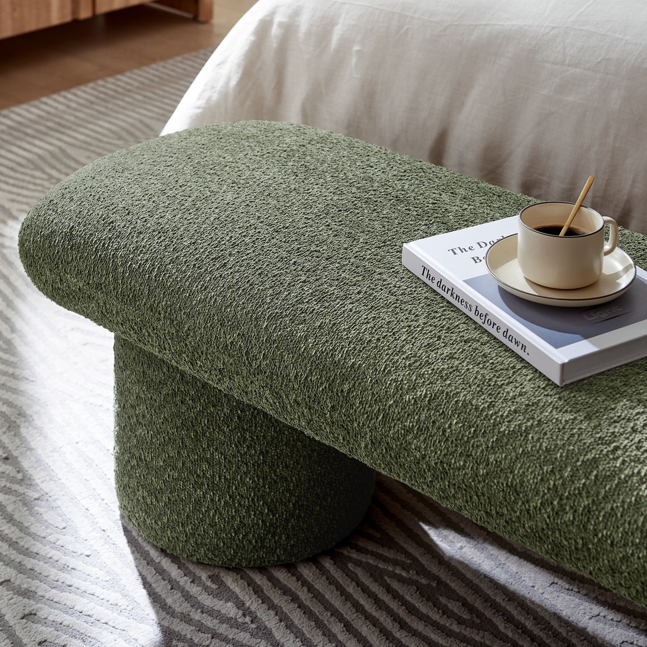 Fission Chenille Bench, Sage