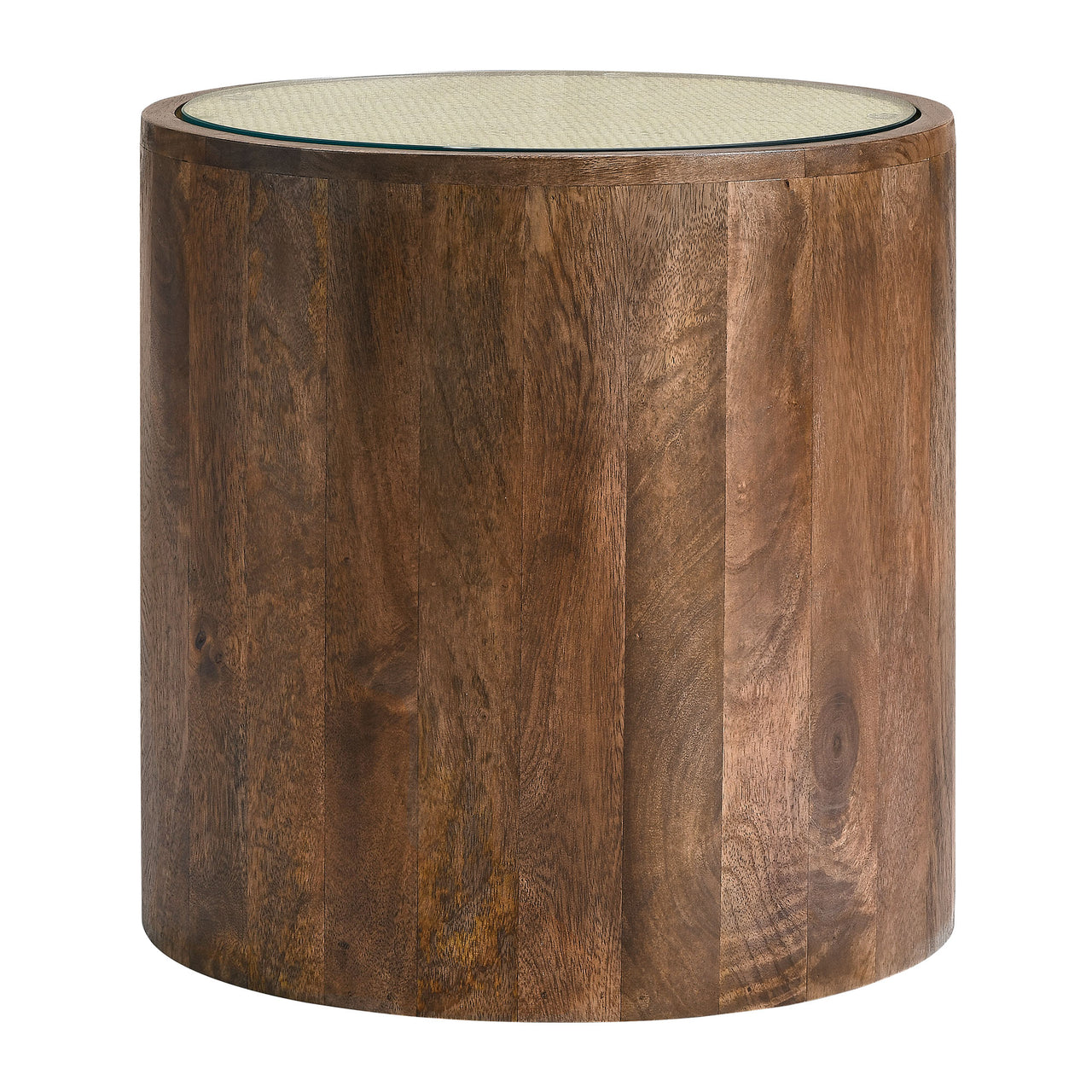 Lysorin Round Side Table, Walnut