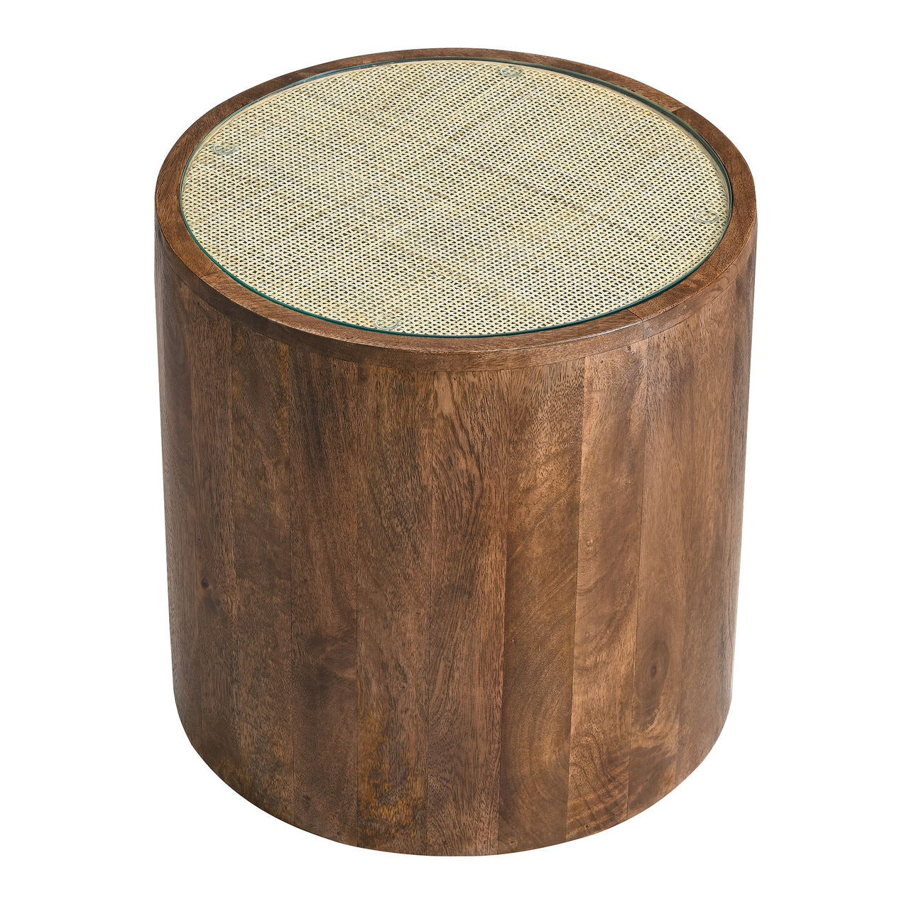 Lysorin Round Side Table, Walnut