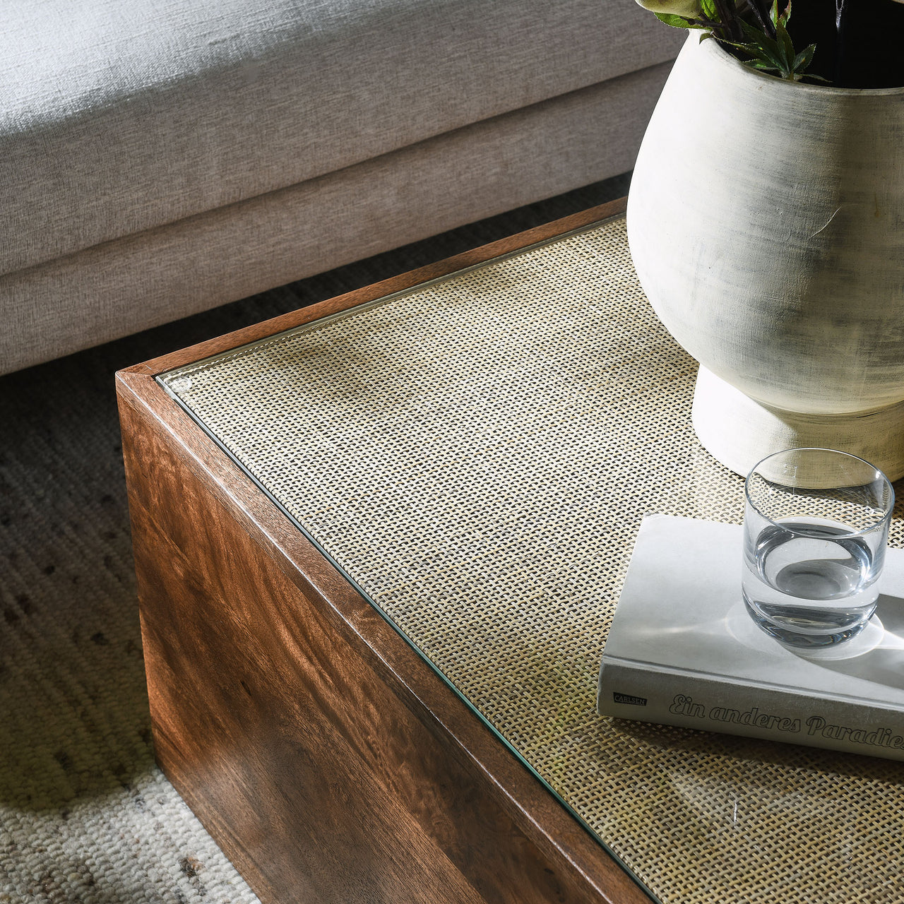 Lysorin Square Coffee Table, Walnut