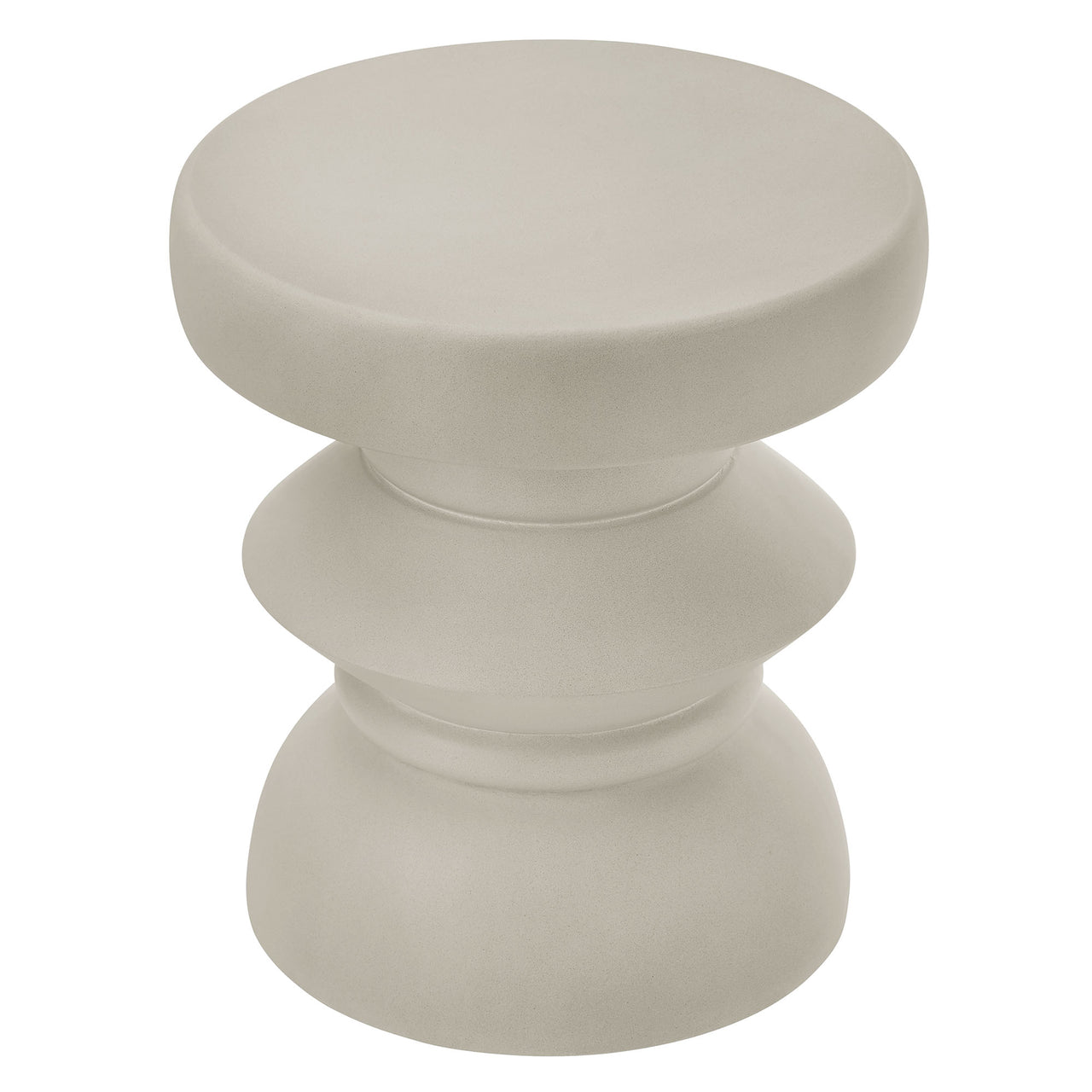 Cevrelle Indoor | Outdoor Concrete Side Table, Light Gray