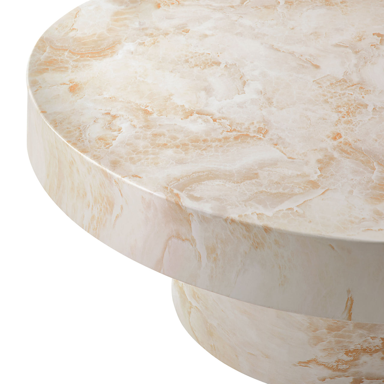 Vintari Indoor | Outdoor Concrete Coffee Table, Honey Onyx