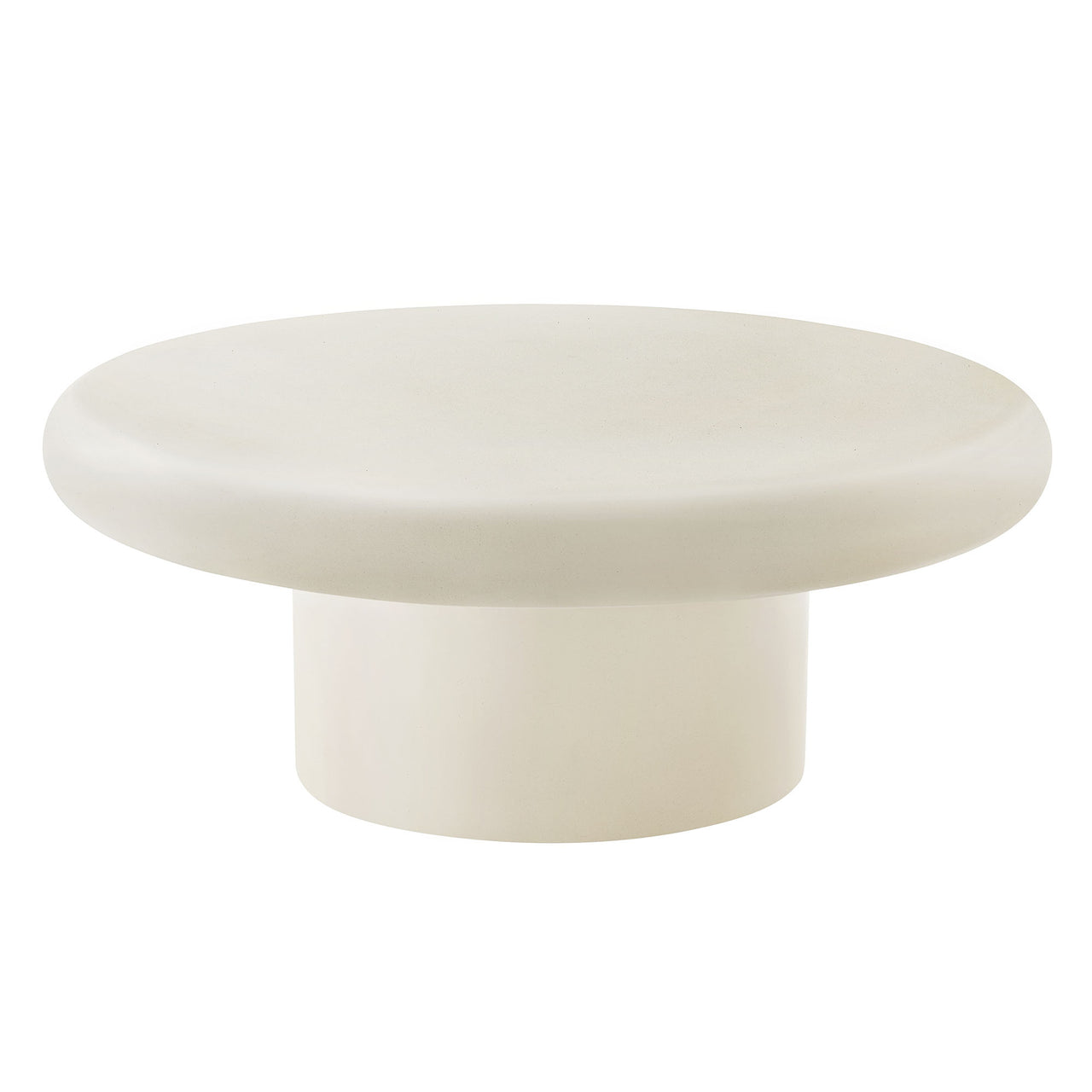 Therra Indoor | Outdoor Concrete Coffee Table, White