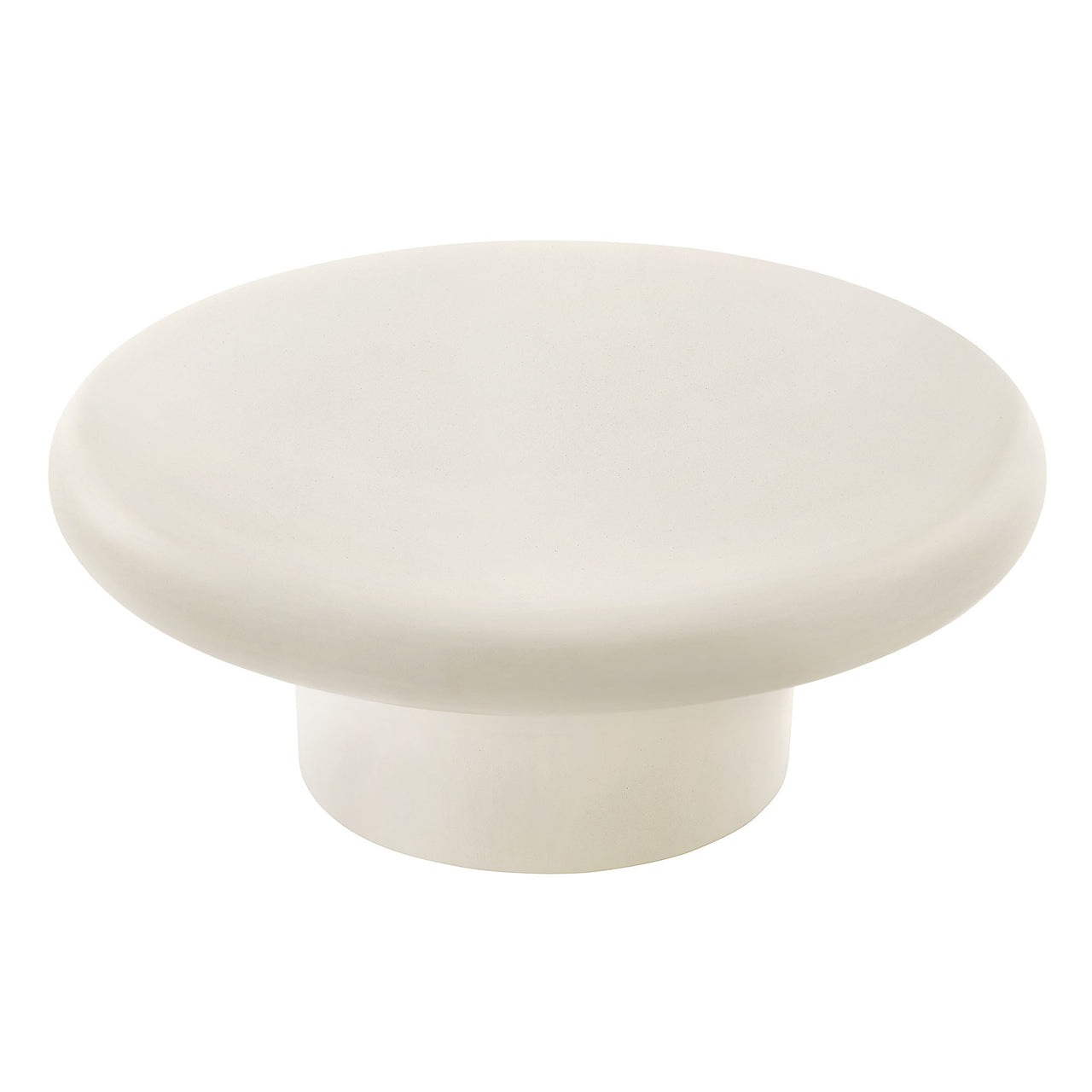 Therra Indoor | Outdoor Concrete Coffee Table, White