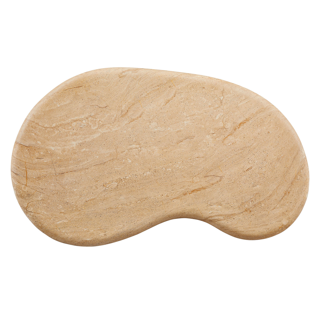 Calvenza Indoor | Outdoor Patio Coffee Table, Travertine
