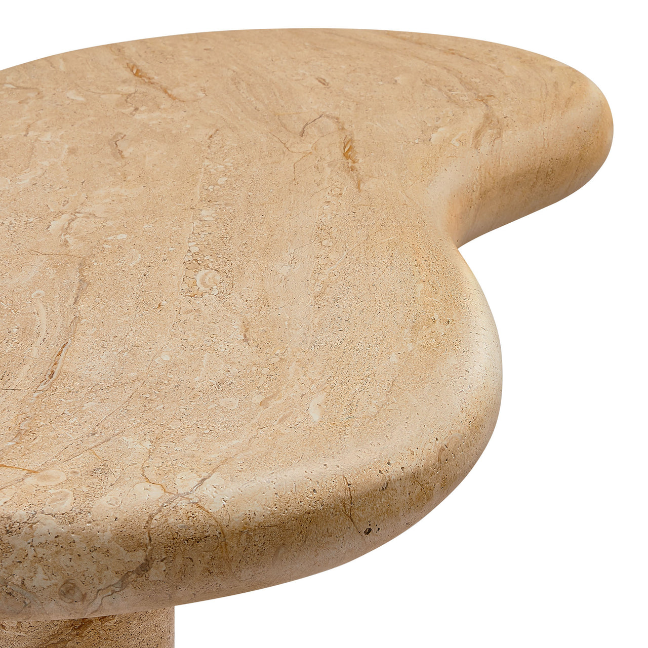 Calvenza Indoor | Outdoor Patio Coffee Table, Travertine