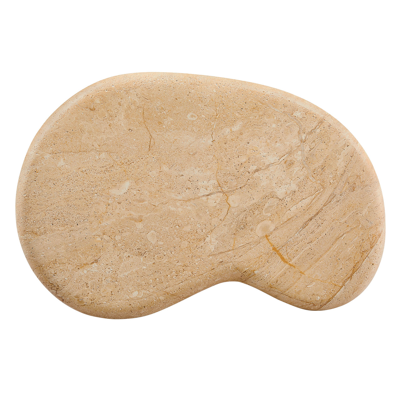 Calvenza Indoor | Outdoor Patio Side Table, Travertine