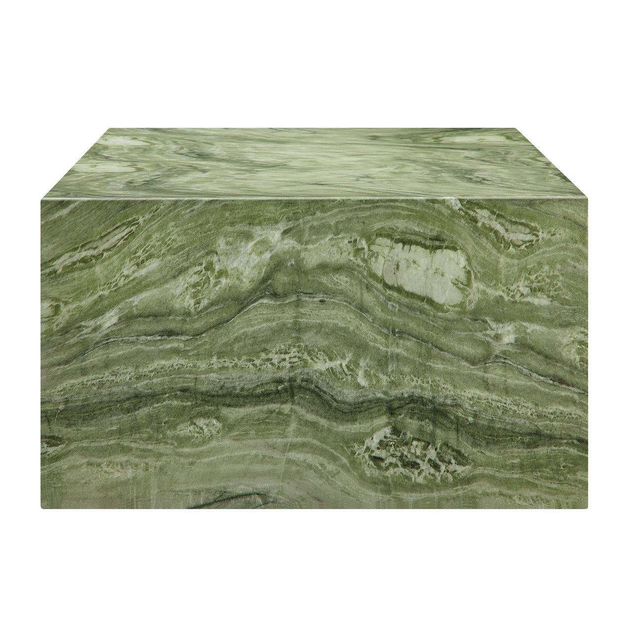Caldera Indoor | Outdoor Faux Marble Coffee Table, Green