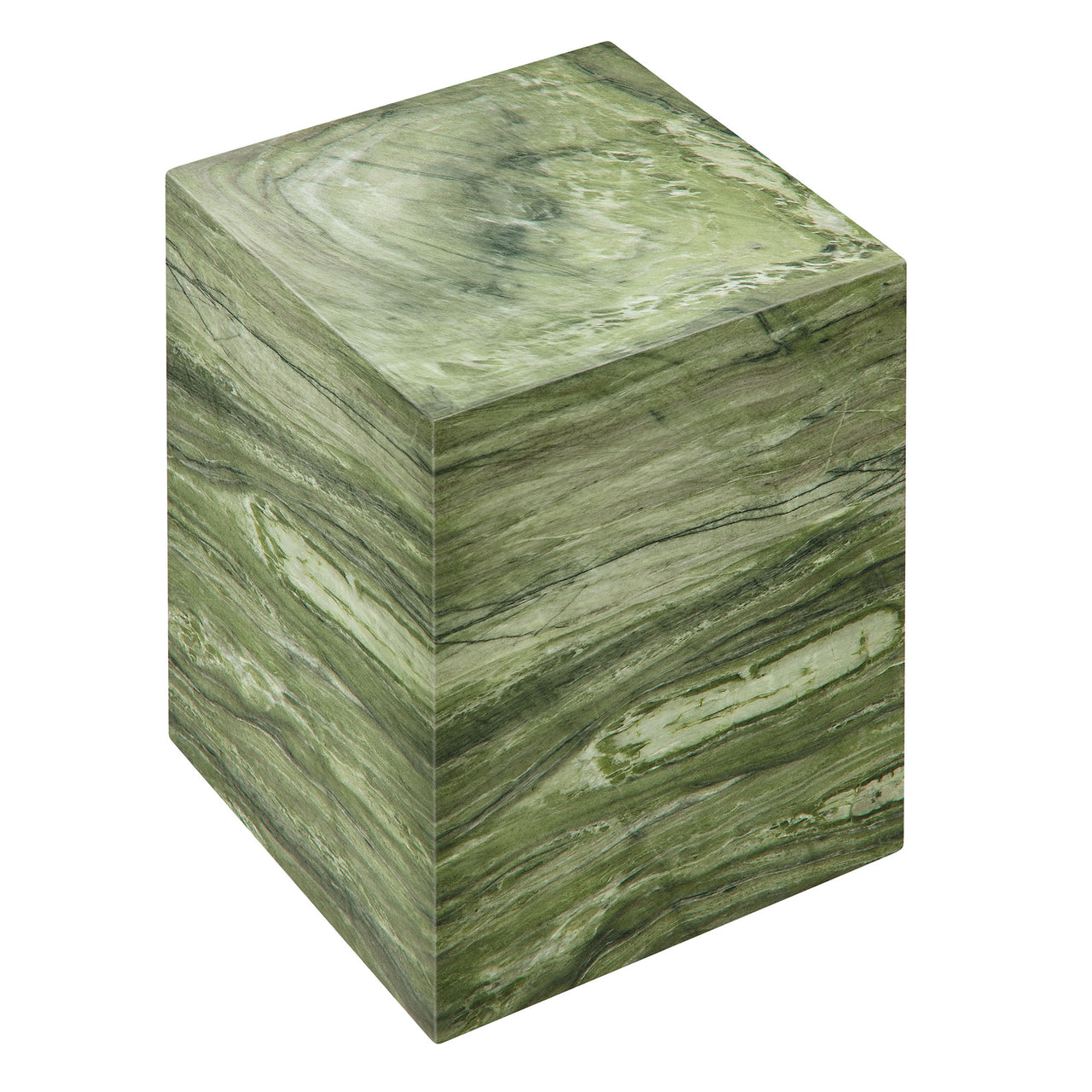 Caldera Indoor | Outdoor Faux Marble Side Table, Green