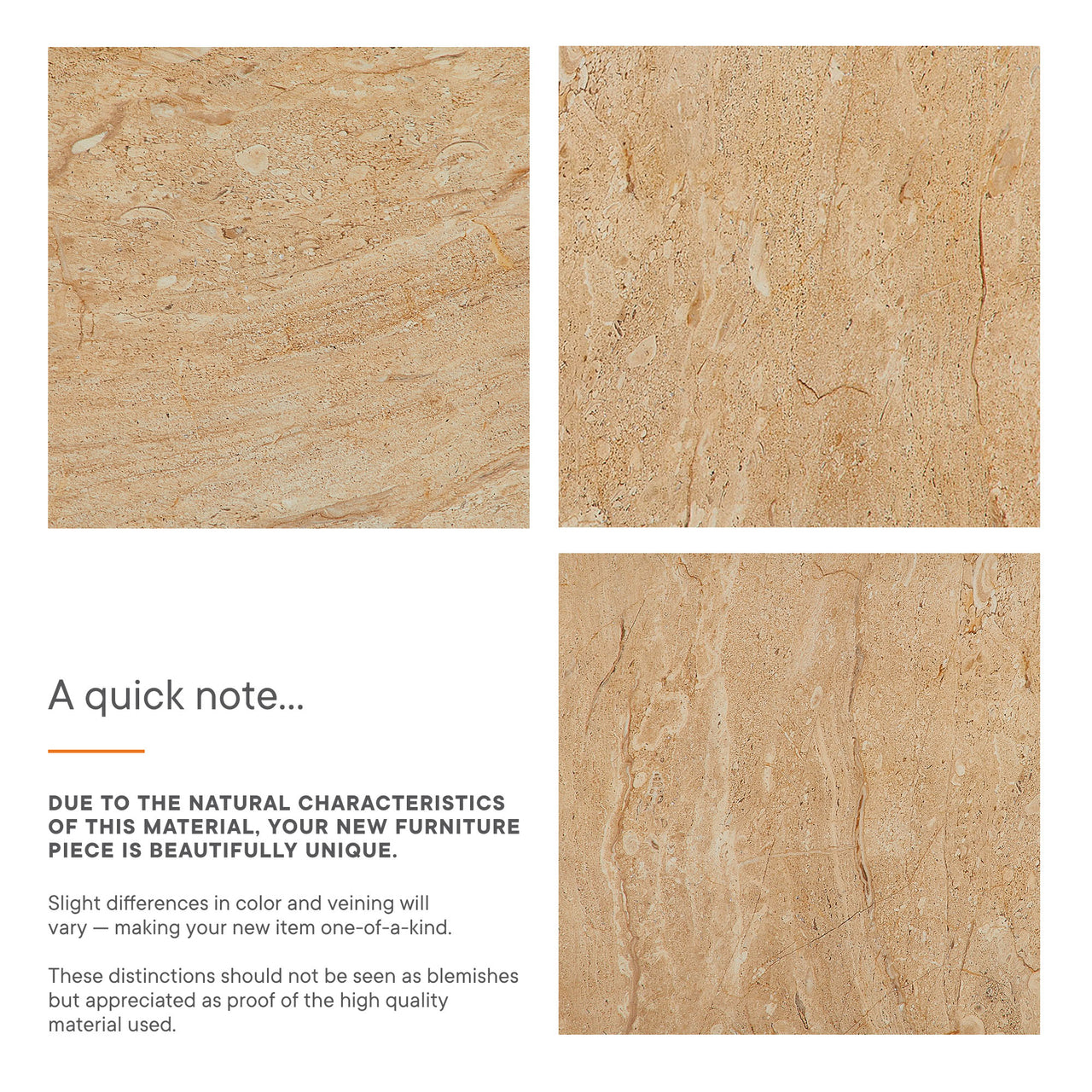 Caldera Indoor | Outdoor Faux Travertine Side Table, Beige