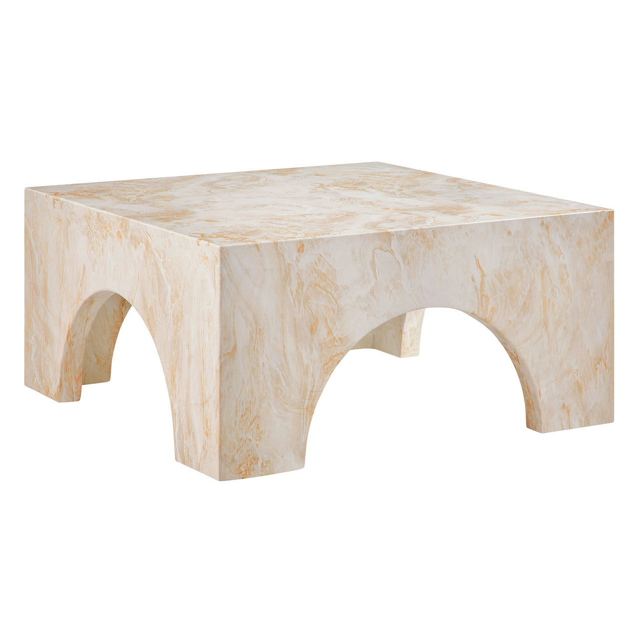 Cloister Indoor | Outdoor Coffee Table, Honey Onyx