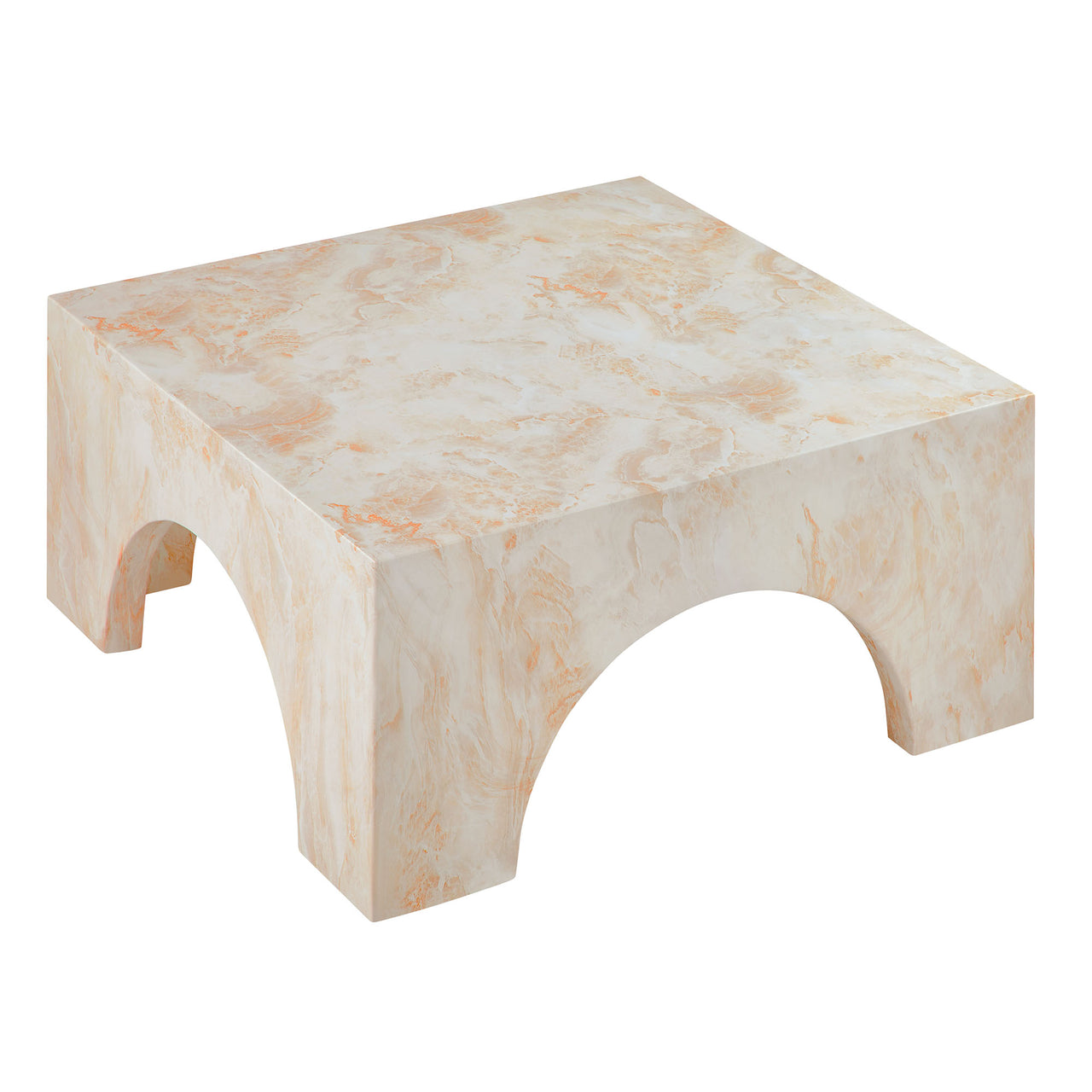 Cloister Indoor | Outdoor Coffee Table, Honey Onyx