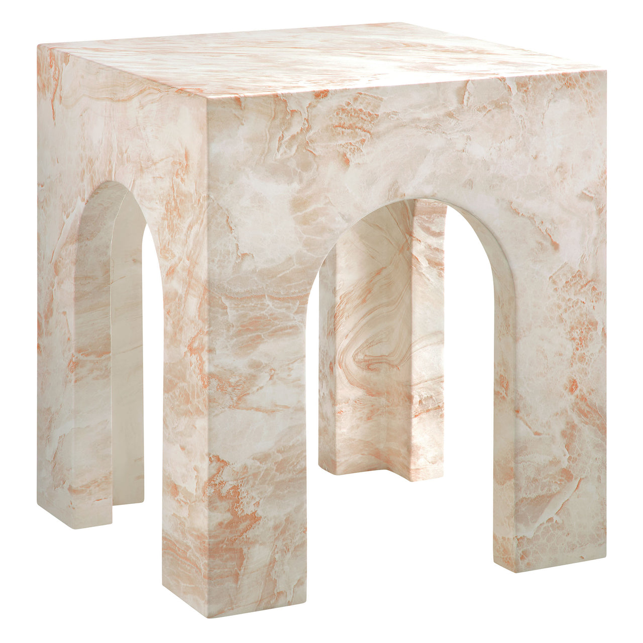 Cloister Indoor | Outdoor Side Table, Honey Onyx