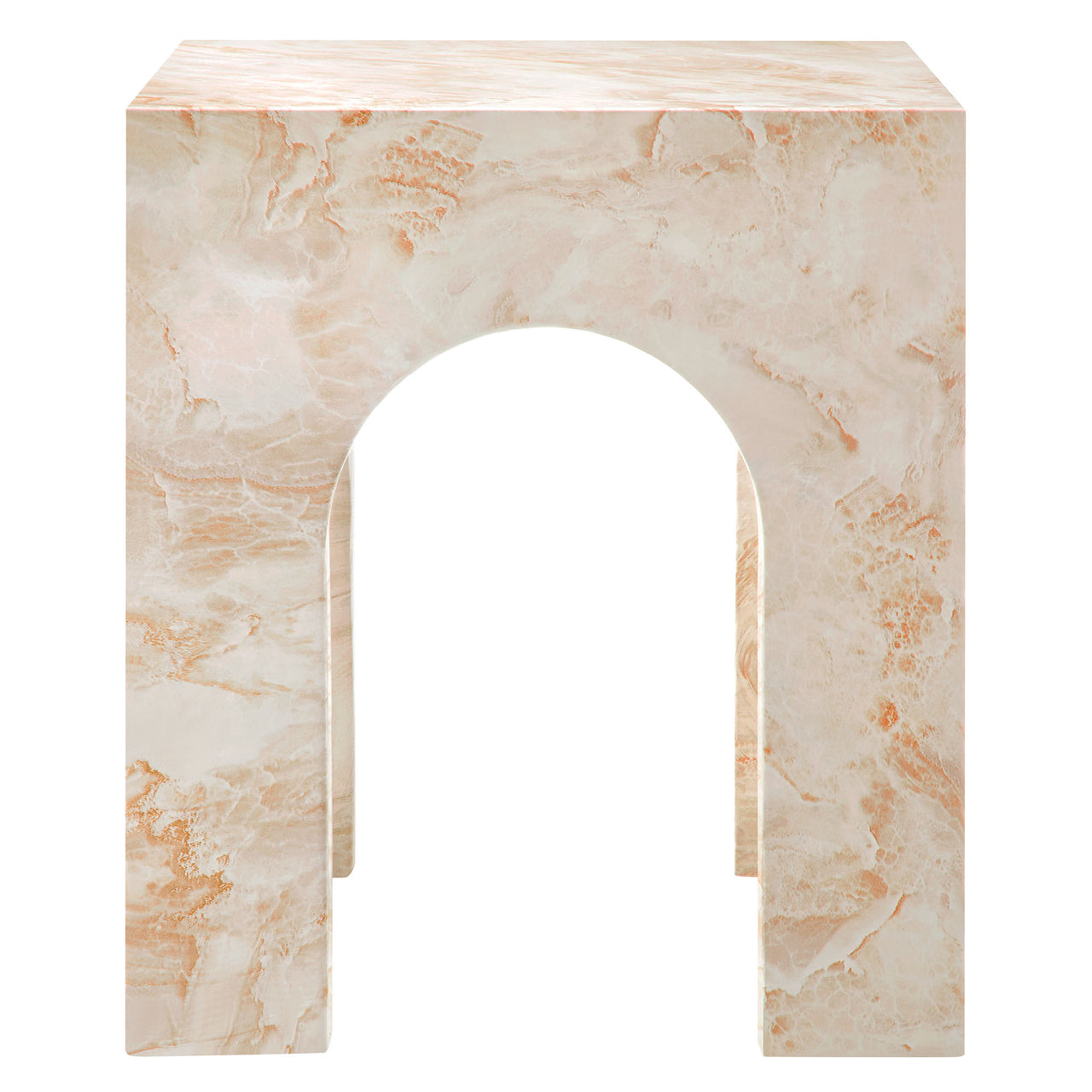 Cloister Indoor | Outdoor Side Table, Honey Onyx