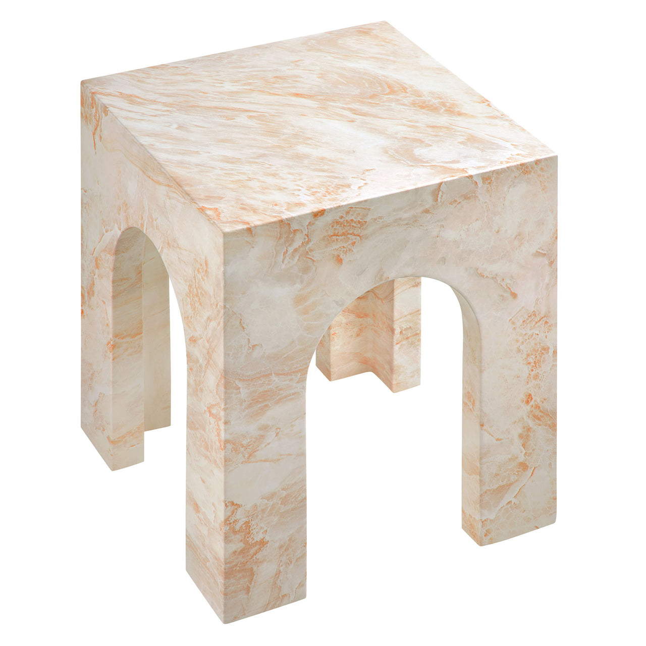 Cloister Indoor | Outdoor Side Table, Honey Onyx