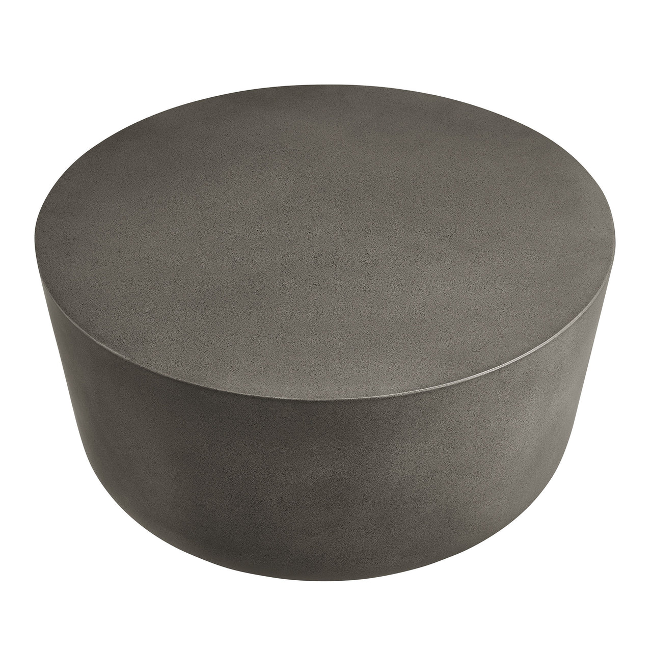 Brynn Round Indoor | Outdoor Concrete Coffee Table, Gray