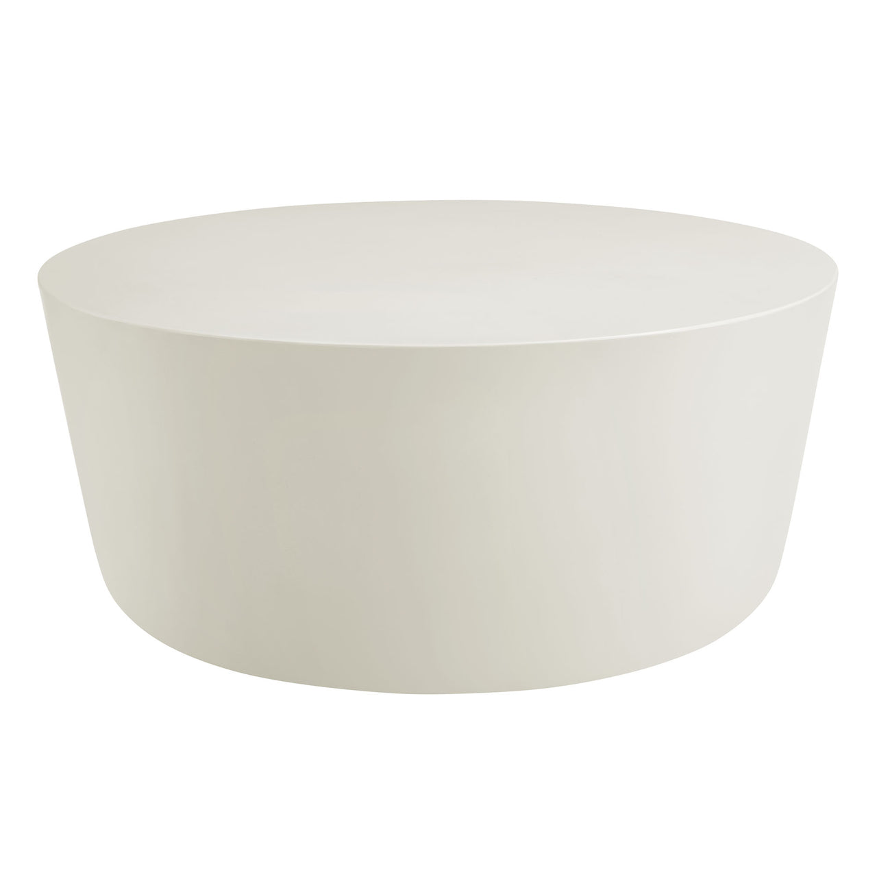 Brynn Round Indoor | Outdoor Concrete Coffee Table, White